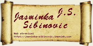 Jasminka Sibinović vizit kartica